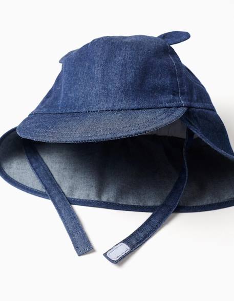 Casquette légionnaire en denim de coton avec oreilles 3d Multicolore 4 - vertbaudet enfant 