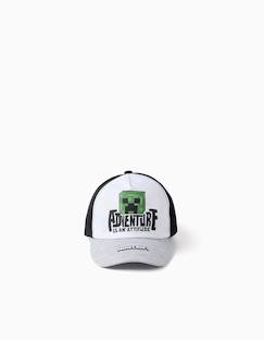 -Casquette en coton avec imprimé minecraft