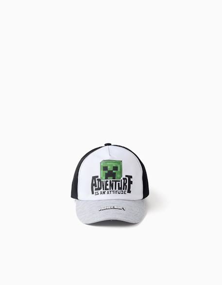 Garçon-Casquette en coton avec imprimé minecraft
