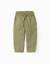 Pantalon baggy en gaze de coton Vert foncé 1 - vertbaudet enfant 