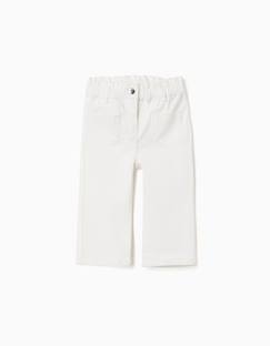 Bébé-Pantalon, jean-Pantalon en sergé à jambe large et taille paperbag