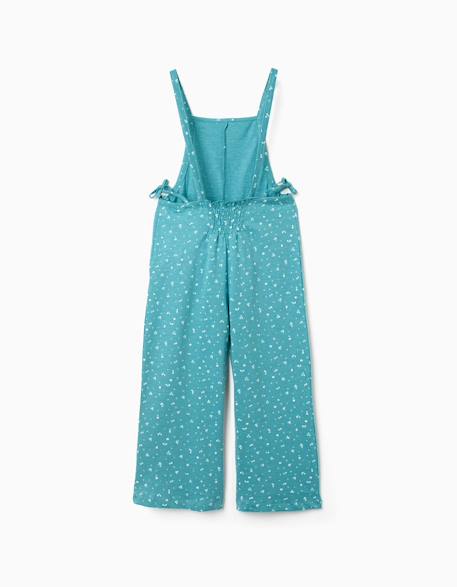 Combinaison en coton à motif floral Bleu 2 - vertbaudet enfant 