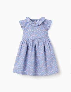 Bébé-Robe, jupe-Robe en popeline à motif floral et volants