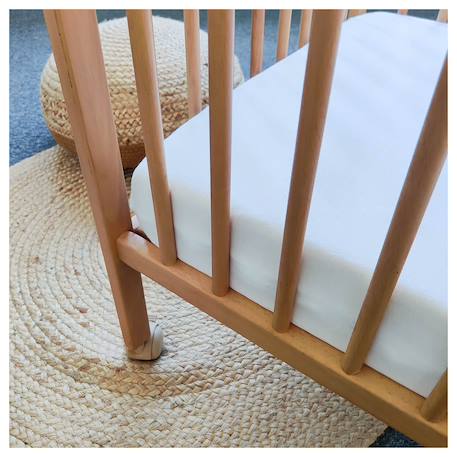 Drap housse bébé en coton Blanc+Bleu+Gris+Rose 3 - vertbaudet enfant 