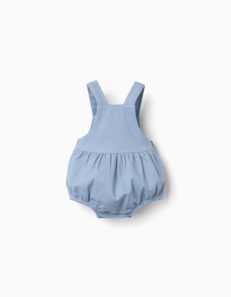 Combinaison en sergé de coton Bleu clair 2 - vertbaudet enfant 