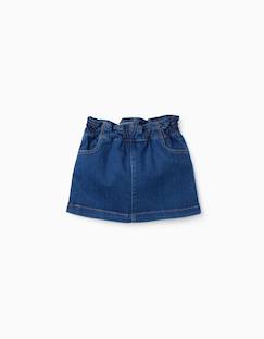 Bébé-Robe, jupe-Jupe en jean avec taille paperbag et poches