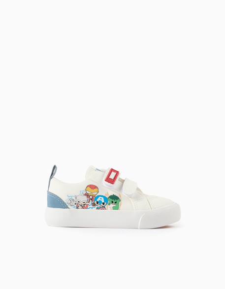Baskets avec imprimé super friends Blanc 1 - vertbaudet enfant 