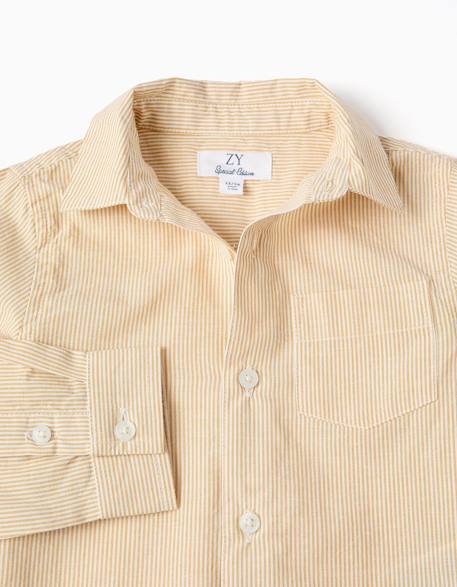 Chemise à manches longues et rayures Jaune 3 - vertbaudet enfant 