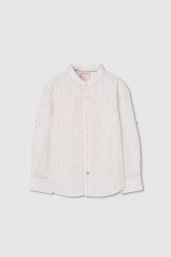 Chemise en lin rayée  - vertbaudet enfant