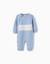 Combinaison en maille à rayures Bleu clair 1 - vertbaudet enfant 
