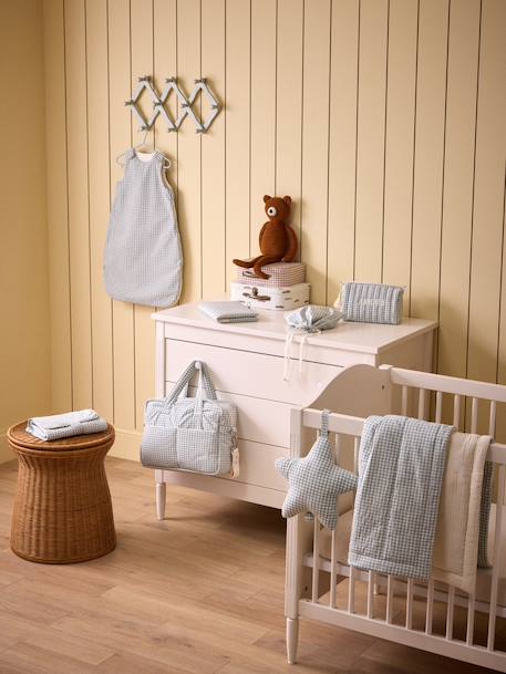 Housse pour carnet de santé en gaze vichy Vichy caramel+Vichy vert 7 - vertbaudet enfant 