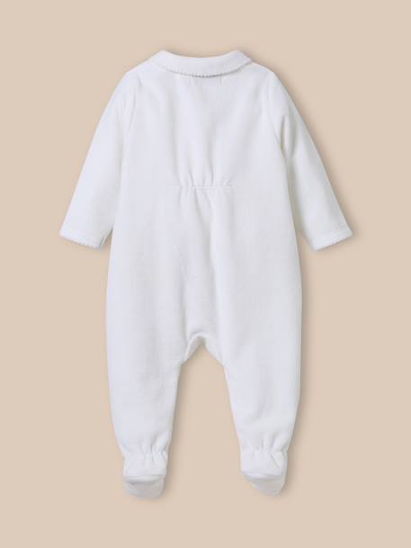 Dors bien en velours bébé Blanc doux 5 - vertbaudet enfant 