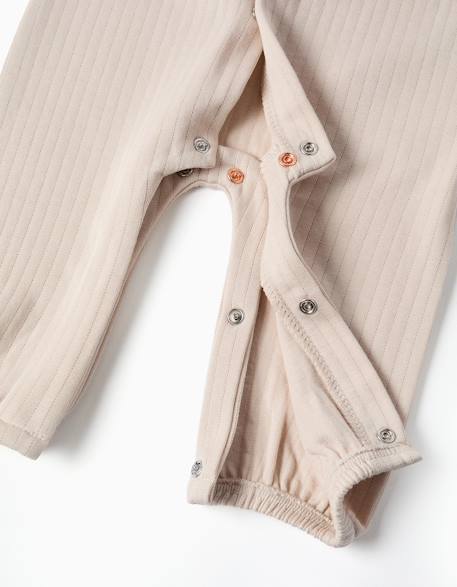 Combinaison matelassée en coton Gris clair 4 - vertbaudet enfant 