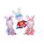 Peluche lapins crétins licorne - lapicorne rose sonore - 18 cm Blanc 3 - vertbaudet enfant 