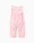 Combinaison en coton à fleurs et volants Rose clair 1 - vertbaudet enfant 