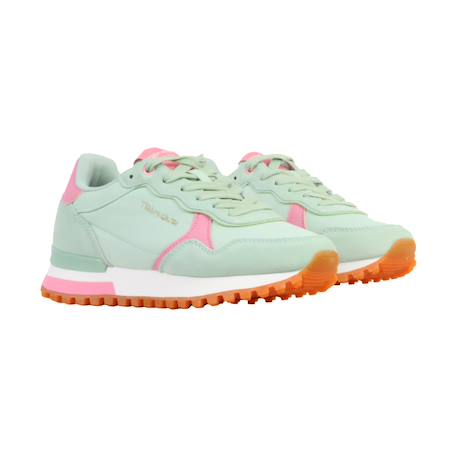 Baskets basses  à lacets Aqua+Beige+Celeste+Nude 3 - vertbaudet enfant 