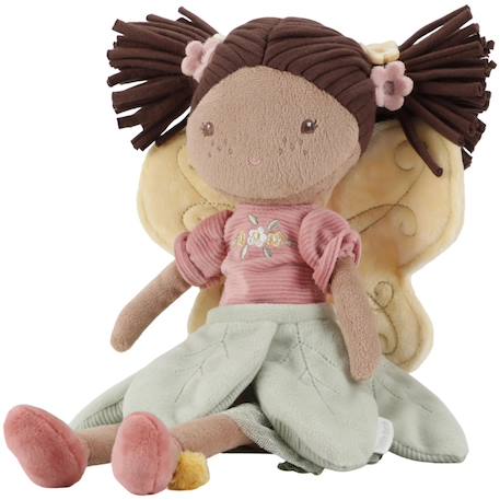Poupée fée en peluche 35 cm Rose, vert, jaune 2 - vertbaudet enfant 
