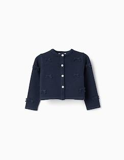 -Cardigan en maille court avec nœuds