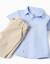 Ensemble chemise à manches courtes et short en coton Beige clair 3 - vertbaudet enfant 