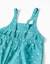 Combinaison en coton à motif floral Bleu 4 - vertbaudet enfant 