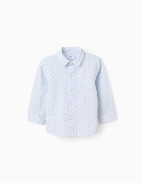 Bébé-Chemise en coton et lin à motif cercles