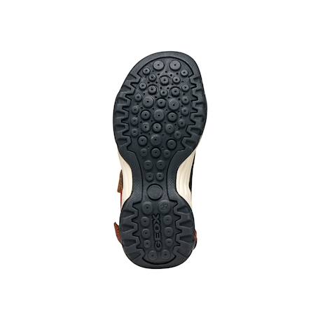 Sandales en cuir  à scratch Marron clair   rust+Navy orange 6 - vertbaudet enfant 