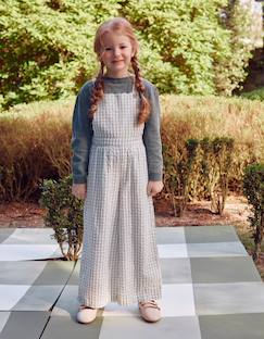Combinaison en coton à motif vichy b&s  - vertbaudet enfant