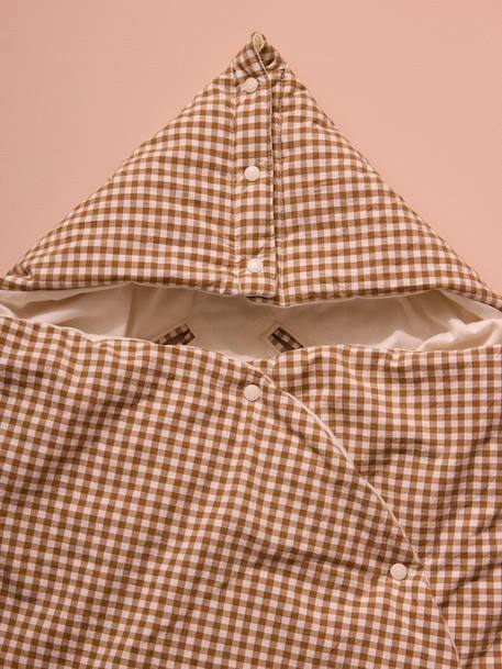 Nid d'ange en percale de coton Vichy caramel 2 - vertbaudet enfant 