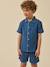 Pyja-short en gaze de coton garçon Bleu 1 - vertbaudet enfant 