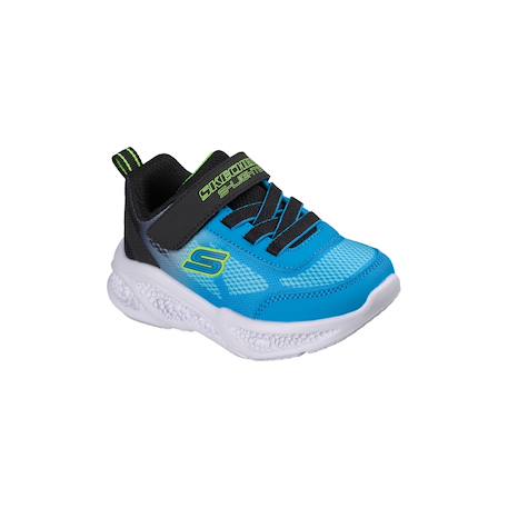 Chaussures à lacets extensibles meteor lights krendo – confort sportif enfant Bleu+Bleu lime+Noir   bleu 18 - vertbaudet enfant 