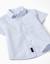 Chemise en coton à manches courtes et rayures Rouge foncé 3 - vertbaudet enfant 
