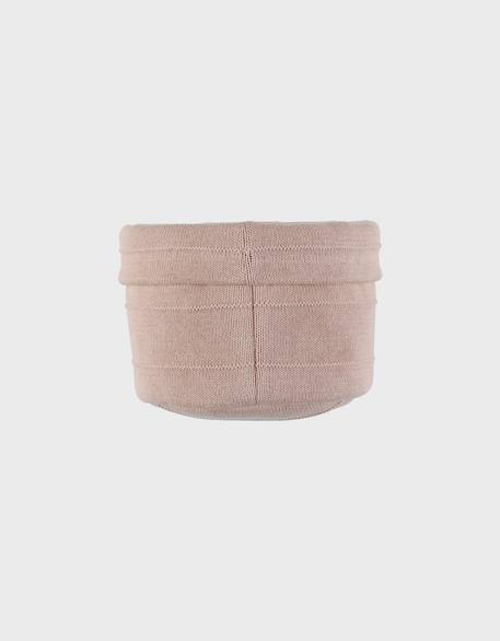 Panier de rangement en tricot bio Beige+Marron+Rose+Vert 12 - vertbaudet enfant 