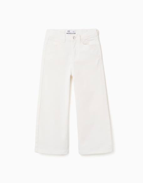 Fille-Pantalon en sergé de coton à jambe large