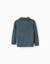 Pull en maille à col polo Bleu foncé 2 - vertbaudet enfant 