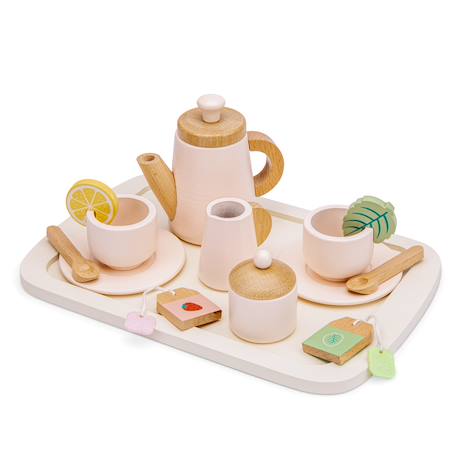 Service à thé avec plateau Blanc 3 - vertbaudet enfant 