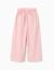 Pantalon en popeline à jambes larges et plis à l'avant Rose clair 2 - vertbaudet enfant 
