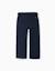 Pantalon chino slim en sergé avec ceinture Beige clair+Bleu foncé 6 - vertbaudet enfant 