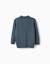 Pull en maille à col polo Bleu foncé 2 - vertbaudet enfant 