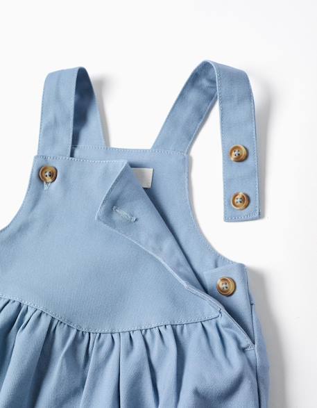 Combinaison en sergé de coton Bleu clair 3 - vertbaudet enfant 
