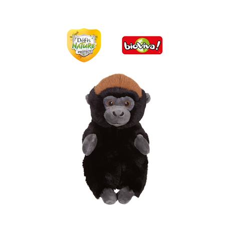 Peluche défis nature protect - gorille - 15 cm Collaboration Bioviva Gris 1 - vertbaudet enfant 