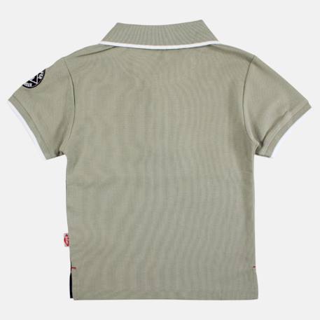 Polo manches courtes garçon imprimé Beige+Marine+Noir+Vert 20 - vertbaudet enfant 