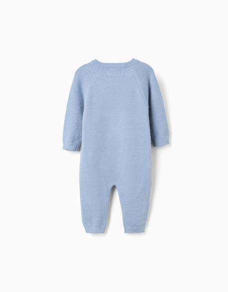 Combinaison en maille à rayures Bleu clair 2 - vertbaudet enfant 