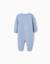Combinaison en maille à rayures Bleu clair 2 - vertbaudet enfant 
