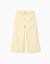 Pantalon en sergé de coton à jambe large Blanc+Jaune clair 5 - vertbaudet enfant 