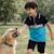 Polo manches courtes garçon imprimé Beige+Marine+Noir+Vert 12 - vertbaudet enfant 