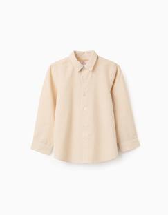-Chemise en coton à manches longues et rayures