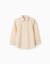 Chemise en coton à manches longues et rayures Jaune 1 - vertbaudet enfant 