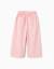 Pantalon large en popeline à plis Rose clair 2 - vertbaudet enfant 