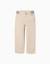 Pantalon chino slim en sergé avec bande rayée Beige clair+Bleu 1 - vertbaudet enfant 