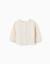 Cardigan en maille de coton à point de lien b&s Beige clair 1 - vertbaudet enfant 